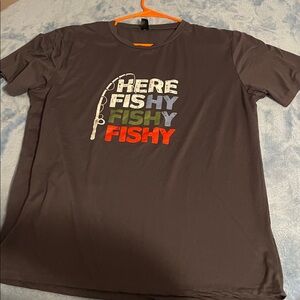 Here Fishy Fishy Tee (NWOT)